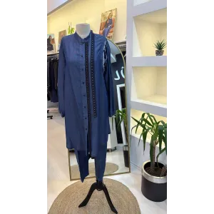 MİSSWHENCE KOT Gömlek Takım 37307 LACİVERT