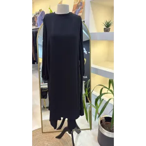 Misswhence Nakış Detaylı Tunik Takım 38028 siyah