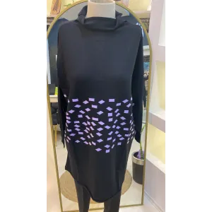 MİSSWHENCE Triko Damalı Tunik LİLA 242