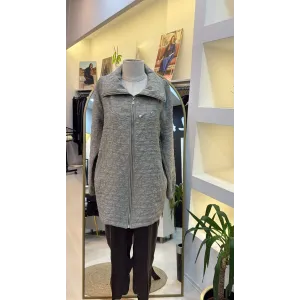 Nuss 6040 Kare Densenli Yaka Broşlu Kap HAKİ