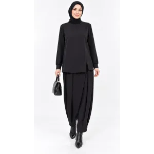 Nuss Pantolonlu Takım 1071 siyah