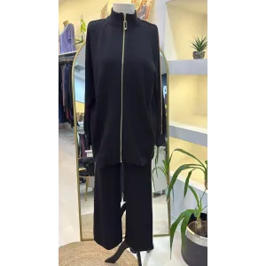 Nuss Şerit desenli spor takim 1039 siyah