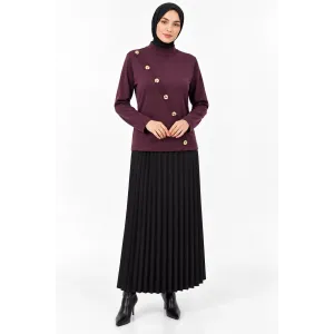 nuss triko tunik bordo 206
