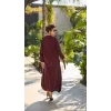 Misswhence Fermuar Detaylı Etek Bluz Takım 39020 bordo