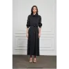 NUSS CUPRA İPEK ELBİSE 2057 SİYAH