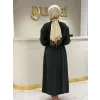 Misswhence Nervür Detaylı Pardesü 39505 SİYAH