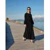 Misswhence Nervür Detaylı Elbise 39833 SİYAH