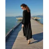 Misswhence Nervür Detaylı Elbise 39833 SİYAH