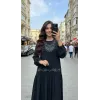 Misswhence İşlemeli Elbise 39820 SİYAH