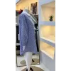 invee Desenli Gömlek 7182 MAVİ