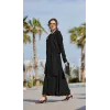 Misswhence Yelekli Poplin Elbise 39834 SİYAH