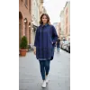 İNVEE Gölge KİSA Gömlek LACİVERT 7219