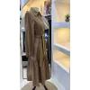 NUSS 2040 DESENLİ ELBİSE- CAMEL