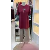 QMASH KISA KOLLU TİŞÖRT 4317 BORDO