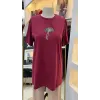QMASH KISA KOLLU TİŞÖRT 4317 BORDO