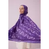 İmannoor Baklava Noor Floş Viskon Şal MOR - PURPLE 242 3014 080
