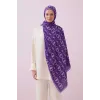 İmannoor Baklava Noor Floş Viskon Şal MOR - PURPLE 242 3014 080
