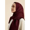 İmannoor İman Kare Bordo Naia Pamuk Şal  241-3007-023