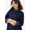 İNVEE Gölge KİSA Gömlek LACİVERT 7219