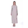 İNVEE MODAL ELBİSE KEMERLİ KREM 6958