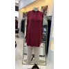 invee modal kumaş tunik 7254 bordo