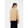 invee Modal Penye Kısa Gömlek CAMEL 7253