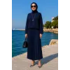 İnvee Pliseli Etek LACİVERT 6998