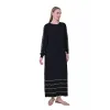 invee Triko Elbise SİYAH 7030