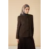 MAİSA DEVRAN TİVİL İPEK EŞARP 90*90 CM - ACI KAHVE 6721