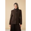 MAİSA DEVRAN TİVİL İPEK EŞARP 90*90 CM - ACI KAHVE 6721