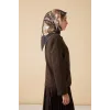 MAİSA DEVRAN TİVİL İPEK EŞARP 90*90 CM - ACI KAHVE 6721