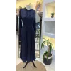 MissWhence Cupro ipek Elbise 38809 lacivert