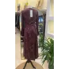 misswhence Fermuarlı Jakarlı Cupro Elbise 36802 bordo