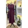 Misswhence Güpür Detaylı Elbise 38823 BORDO