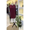 MİSSWHENCE İpek Tunik 37025 bordo