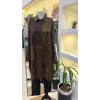 Misswhence Patchwork Cupro Tunik : 38303 kahve