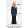 Misswhence Patchwork Tunik 40009 siyah