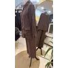 Nuss 1025 Tam Boy Düğmeli Pantolonlu Takım KAHVE