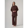 Nuss 1064 PANTOLONLU Takım - KAHVE