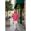 Nuss 3001 Oversize Basic Gömlek Red Plum