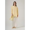 Nuss 3001 Oversize Basic Gömlek Vanilin