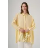Nuss 3001 Oversize Basic Gömlek Vanilin
