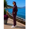 Nuss Pantolonlu Takım 1049 bordo