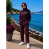 Nuss Pantolonlu Takım 1049 bordo