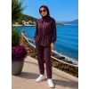 Nuss Pantolonlu Takım 1049 bordo