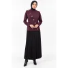 nuss triko tunik bordo 206