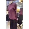 nuss triko tunik bordo 206