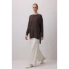 nuss triko tunik kahve k116