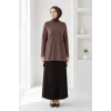 nuss triko tunik kahve k116
