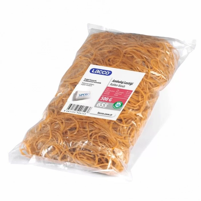 LACCO AMBALAJ LASTİĞİ MİDİ 500 GR. %100 KAUÇUK 655